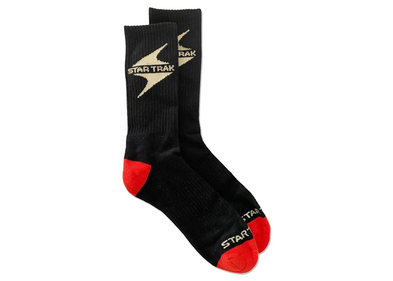 Star Trak Crew Socks Black