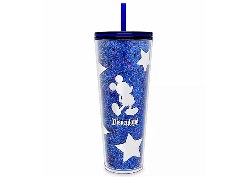Starbucks 24 oz Disney Parks Exclusive Tumbler Blue Glitter