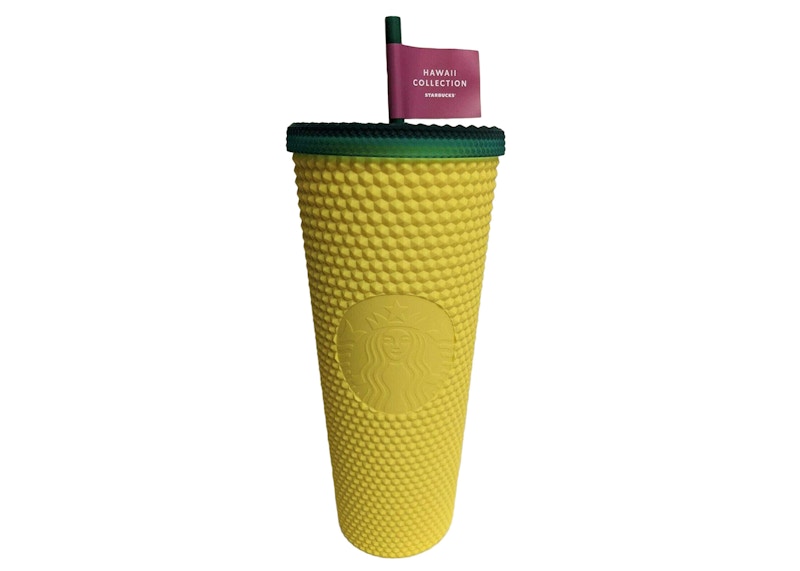 Starbucks 24 oz Studded Hawaii Exclusive Tumbler Yellow