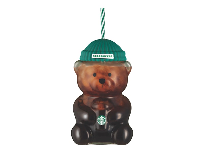 Starbucks Bear "Bearista" Glass Tumbler Cup