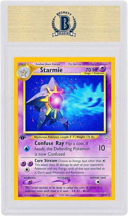 Starmie 2001 Pokemon TCG Neo Revelation 1st Edition #25/64 (PSA or BGS Graded)
