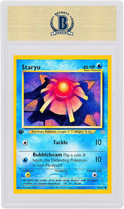 Staryu 2001 Pokemon TCG Neo Revelation 1st Edition #56/64 (PSA or BGS Graded)