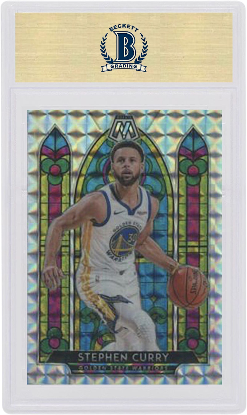 Stephen Curry 2019 Panini Mosaic Stained Glass #1 (PSA or BGS Graded)