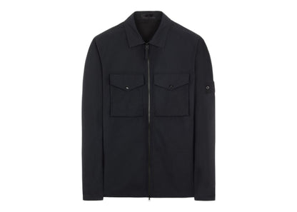 Stone Island 116F1 O-Ventile Stone Island Ghost Piece Overshirt Black