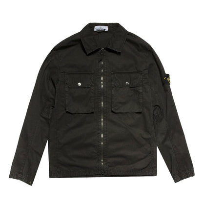 Stone Island 2 Pocket Shirt Jacket Black