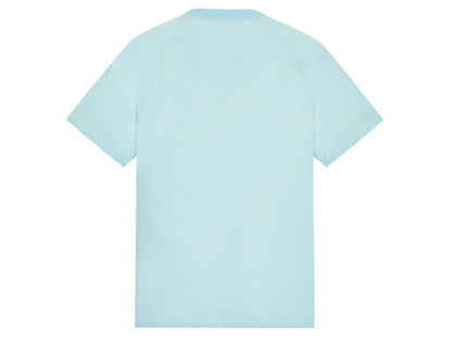 Stone Island 206E5 Textured Cotton Jersey Aqua