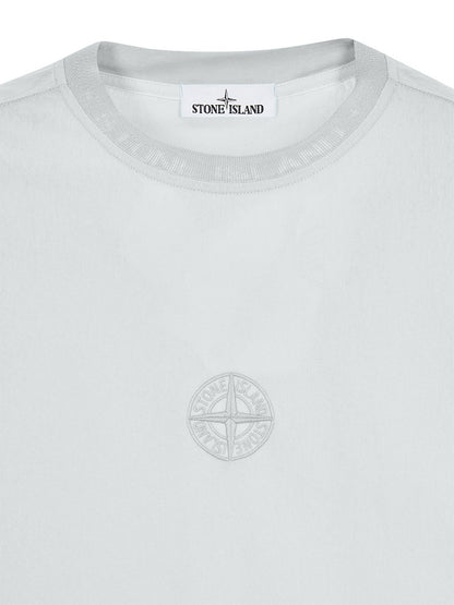 Stone Island 206E5 Textured Cotton Jersey Ice