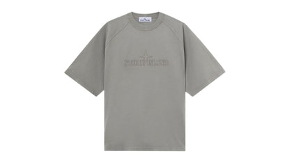 Stone Island 2100005 Combed Organic Cotton Jersey Oversize fit T-shirt Cement
