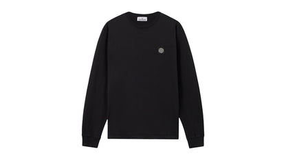 Stone Island 2100028 60/2 Cotton Jersey Slim Fit L/S T-shirt Black