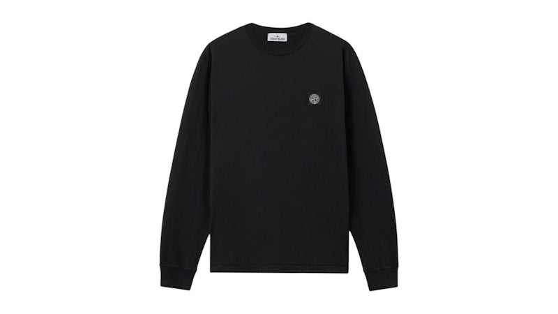 Stone Island 2100028 60/2 Cotton Jersey Slim Fit L/S T-shirt Black