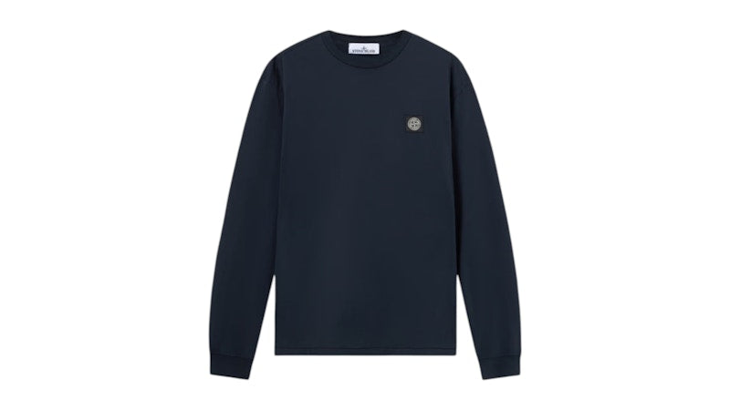 Stone Island 2100028 60/2 Cotton Jersey Slim Fit L/S T-shirt Navy Blue