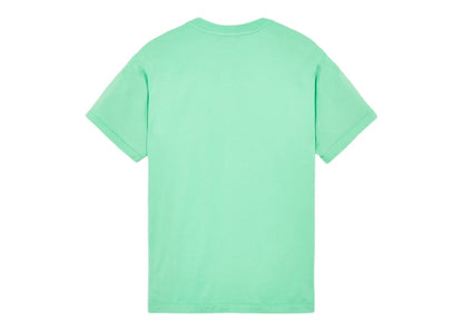 Stone Island 24113 60/2 Cotton Jersey Garment Dyed T-Shirt Light Green