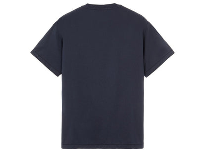 Stone Island 24113 60/2 Cotton Jersey Garment Dyed T-Shirt Navy
