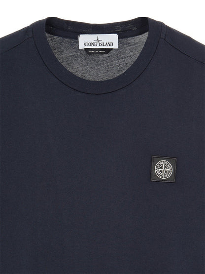 Stone Island 24113 60/2 Cotton Jersey Garment Dyed T-Shirt Navy