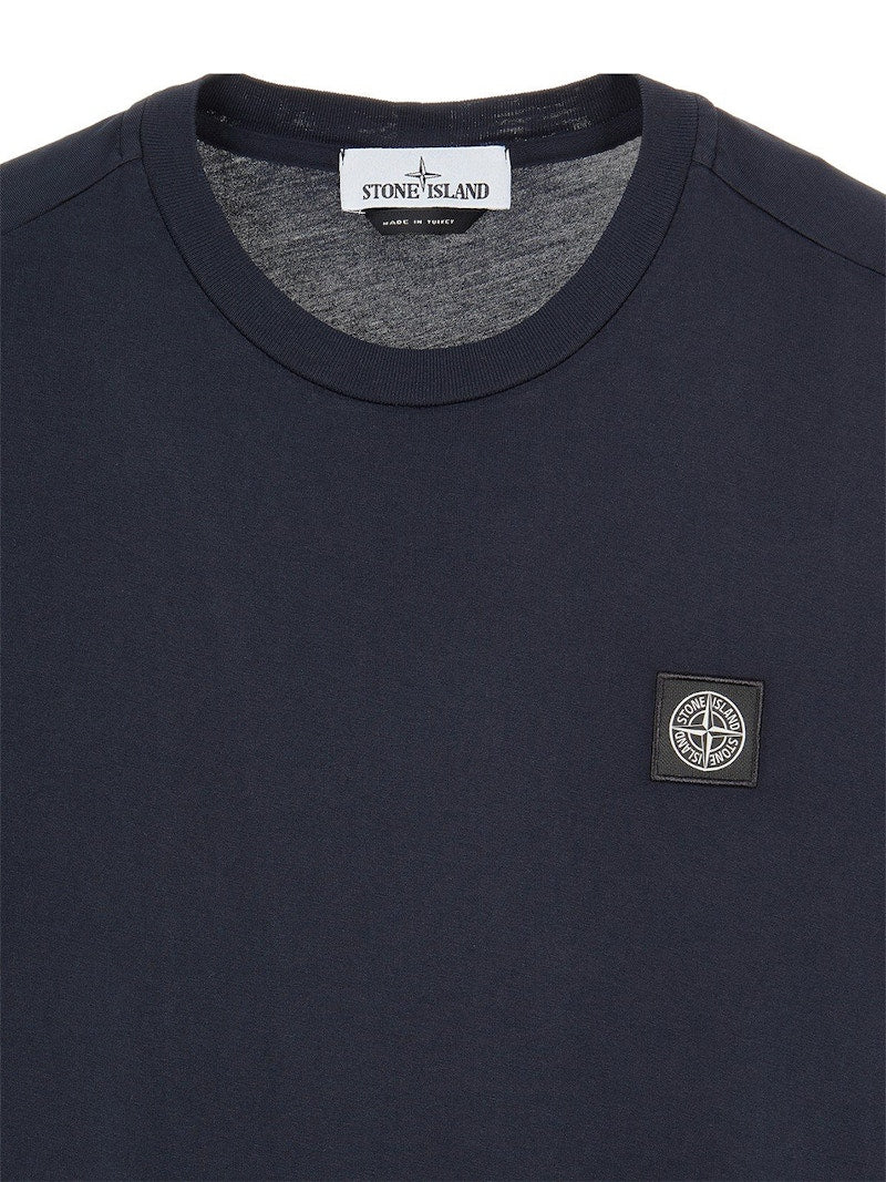 Stone Island 24113 60/2 Cotton Jersey Garment Dyed T-Shirt Navy