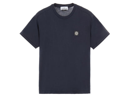 Stone Island 24113 60/2 Cotton Jersey Garment Dyed T-Shirt Navy