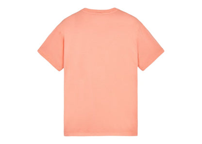 Stone Island 24113 60/2 Cotton Jersey Garment Dyed T-Shirt Peach
