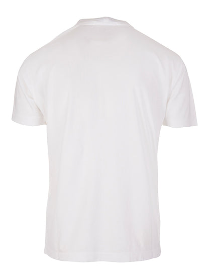 Stone Island 24113 60/2 Cotton Jersey Garment Dyed T-Shirt White