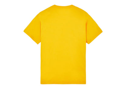 Stone Island 24113 60/2 Cotton Jersey Garment Dyed T-Shirt Yellow