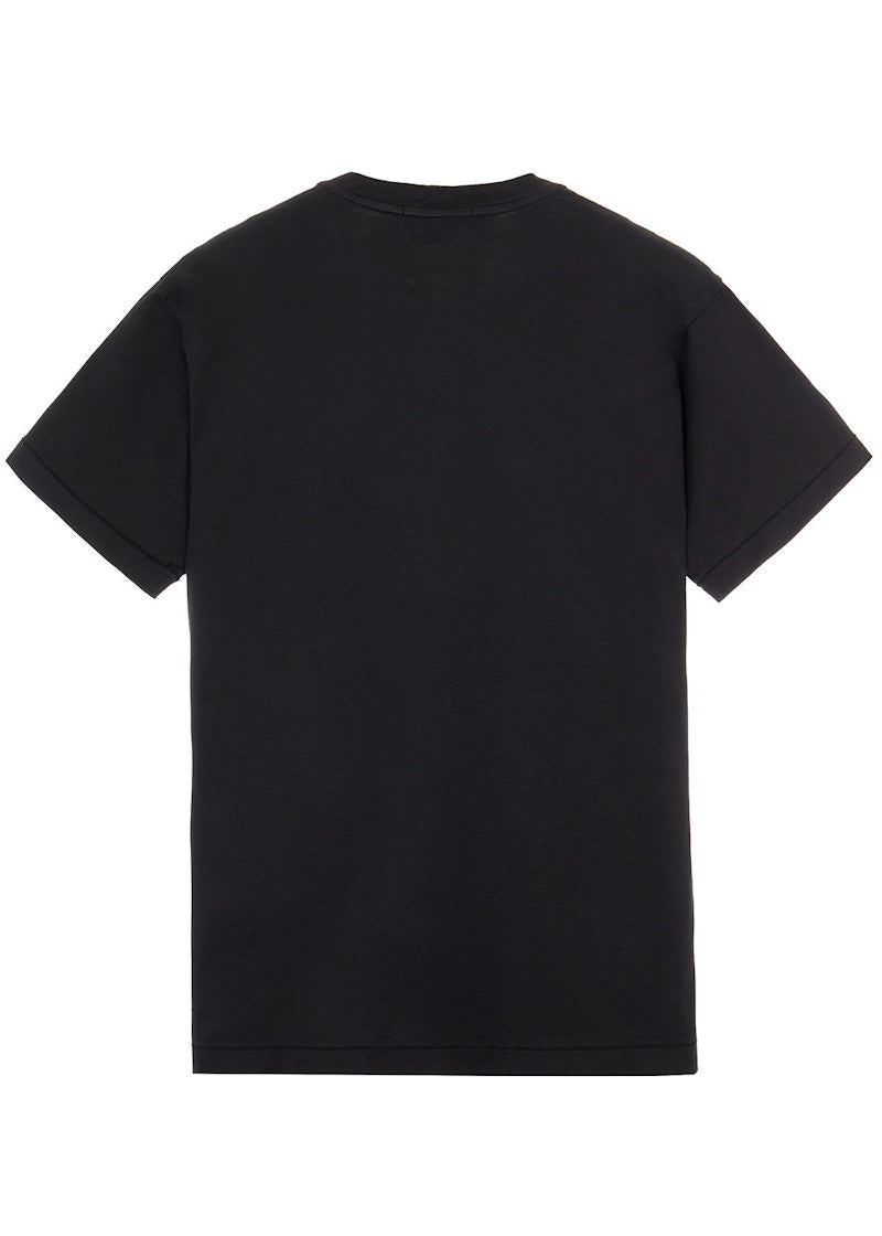 Stone Island 24113 60/2 Cotton Slim fit Logo Applique T-Shirt Black