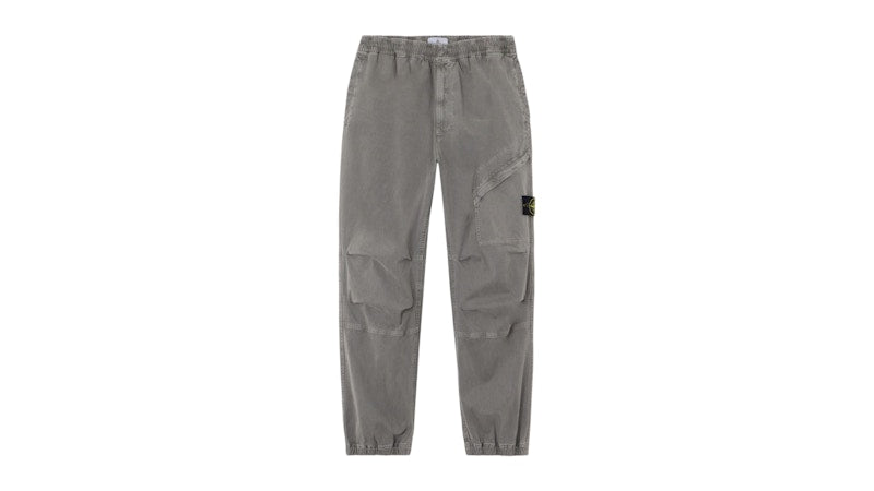 Stone Island 3100036 Stretch Organic Broken Twill Cotton Old Effect Pant Cement