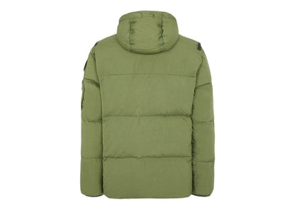Stone Island 40223 Garment Dyed Crinkle Reps R-NY Down Jacket Olive Green