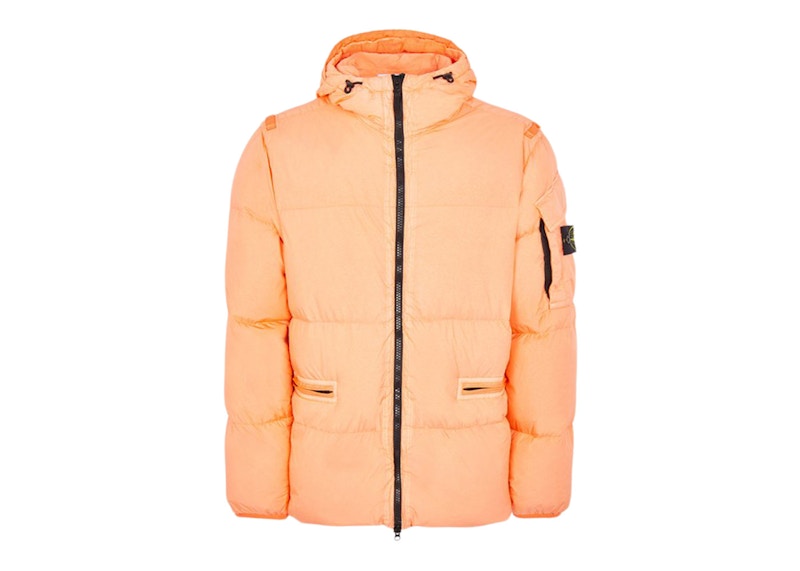 Stone Island 40223 Garment Dyed Crinkle Reps R-NY Down Jacket Peach