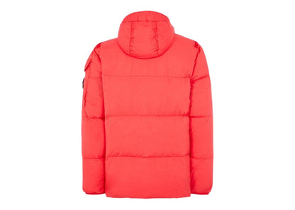 Stone Island 40223 Garment Dyed Crinkle Reps R-NY Down Jacket Red