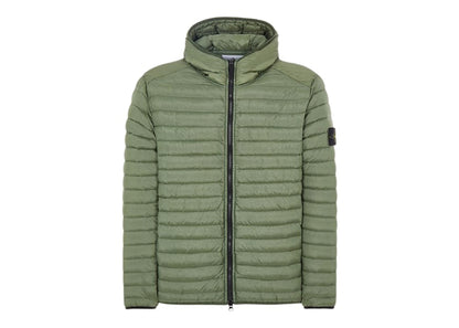Stone Island 40324 Loom Woven Chambers R-Nylon Down-TC_Packable Jacket Olive Green