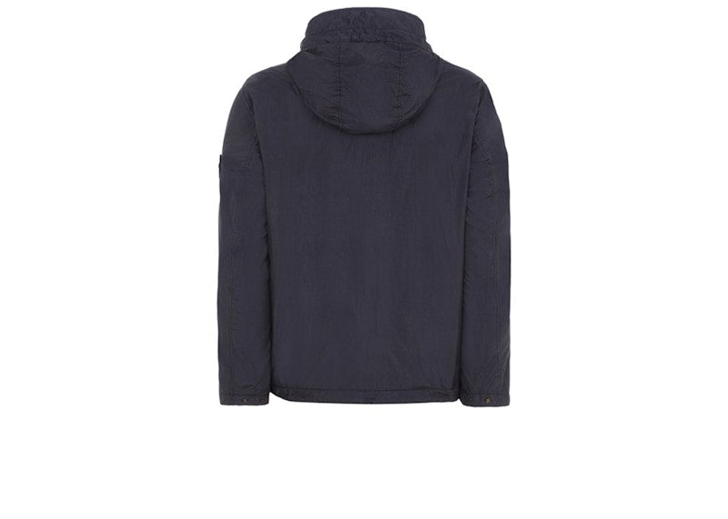 Stone Island 40522 Garment Dyed Crinkle Reps NY Jacket Navy Blue