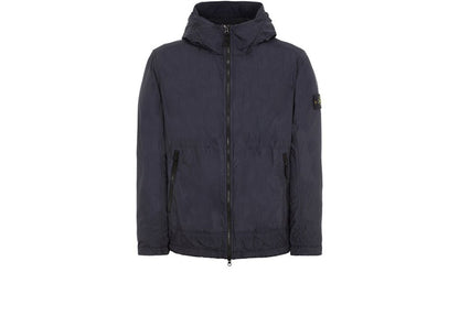 Stone Island 40522 Garment Dyed Crinkle Reps NY Jacket Navy Blue