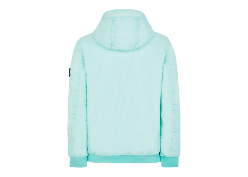 Stone Island 40723 Garment Dyed Crinkle Reps R-NY With Primaloft-TC Jacket Aqua