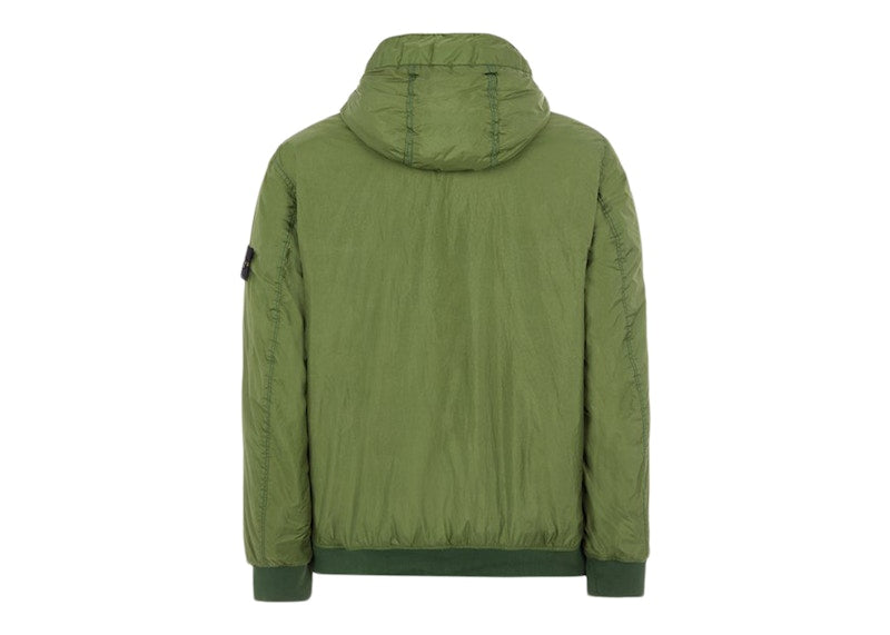 Stone Island 40723 Garment Dyed Crinkle Reps R-NY With Primaloft-TC Jacket Olive Green