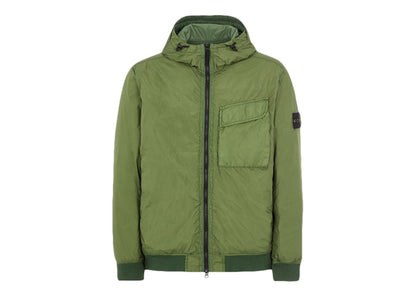 Stone Island 40723 Garment Dyed Crinkle Reps R-NY With Primaloft-TC Jacket Olive Green