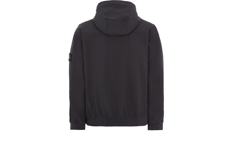 Stone Island 40927 Light Soft Shell-R E.Dye Technology In Recycled Polyester Jacket Black