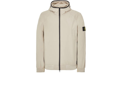 Stone Island 40927 Light Soft Shell-R E.Dye Technology In Recycled Polyester Jacket Dove Grey