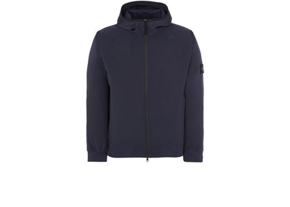 Stone Island 40927 Light Soft Shell-R E.Dye Technology In Recycled Polyester Jacket Navy Blue