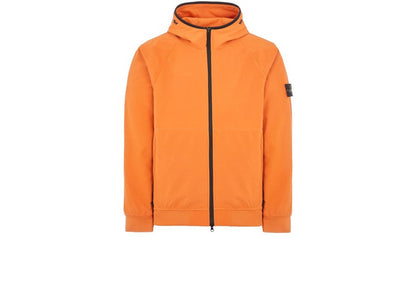 Stone Island 40927 Light Soft Shell-R E.Dye Technology In Recycled Polyester Jacket Sienna Brown