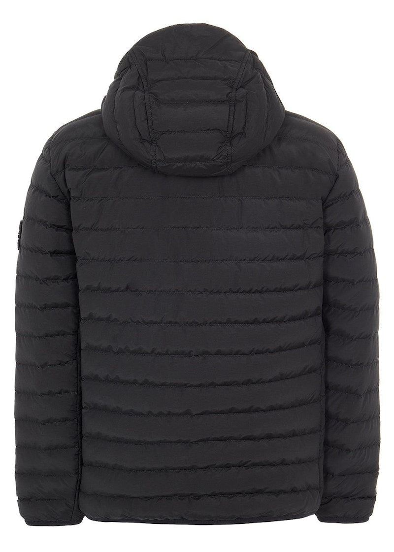 Stone Island 42725 O-Cotton/R-Nylon Tela Jacket Black