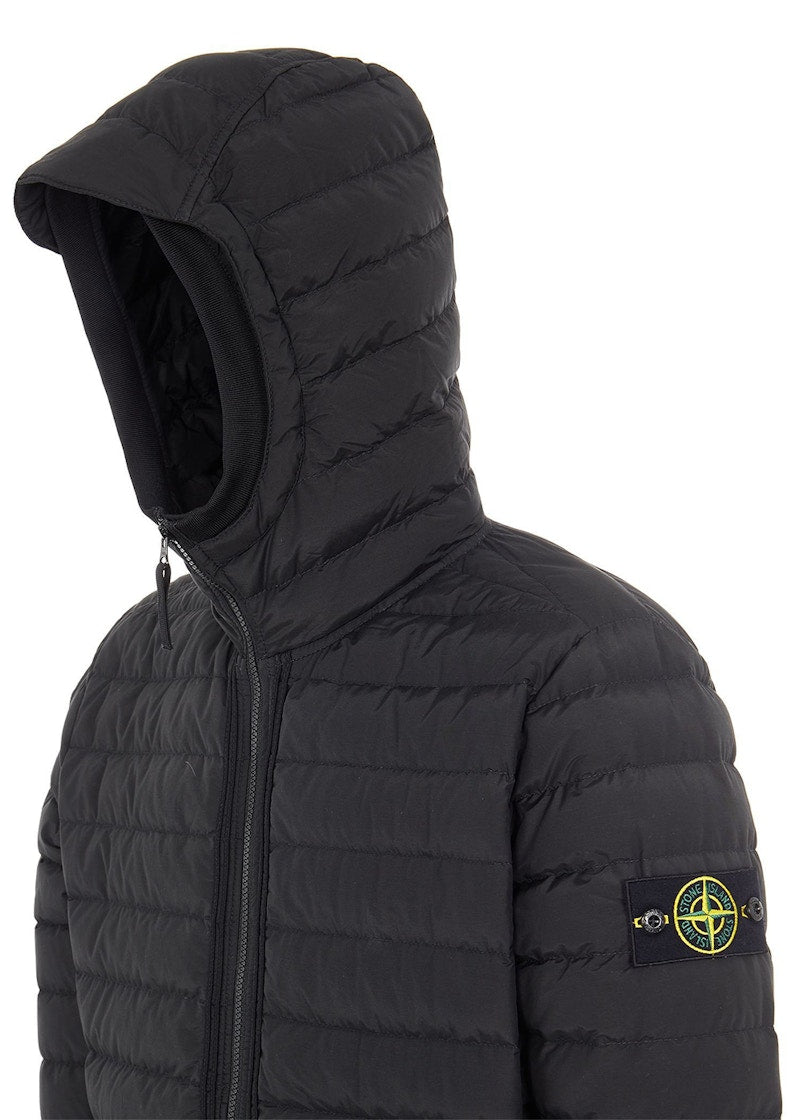 Stone Island 42725 O-Cotton/R-Nylon Tela Jacket Black