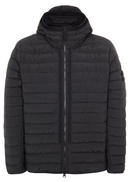 Stone Island 42725 O-Cotton/R-Nylon Tela Jacket Black