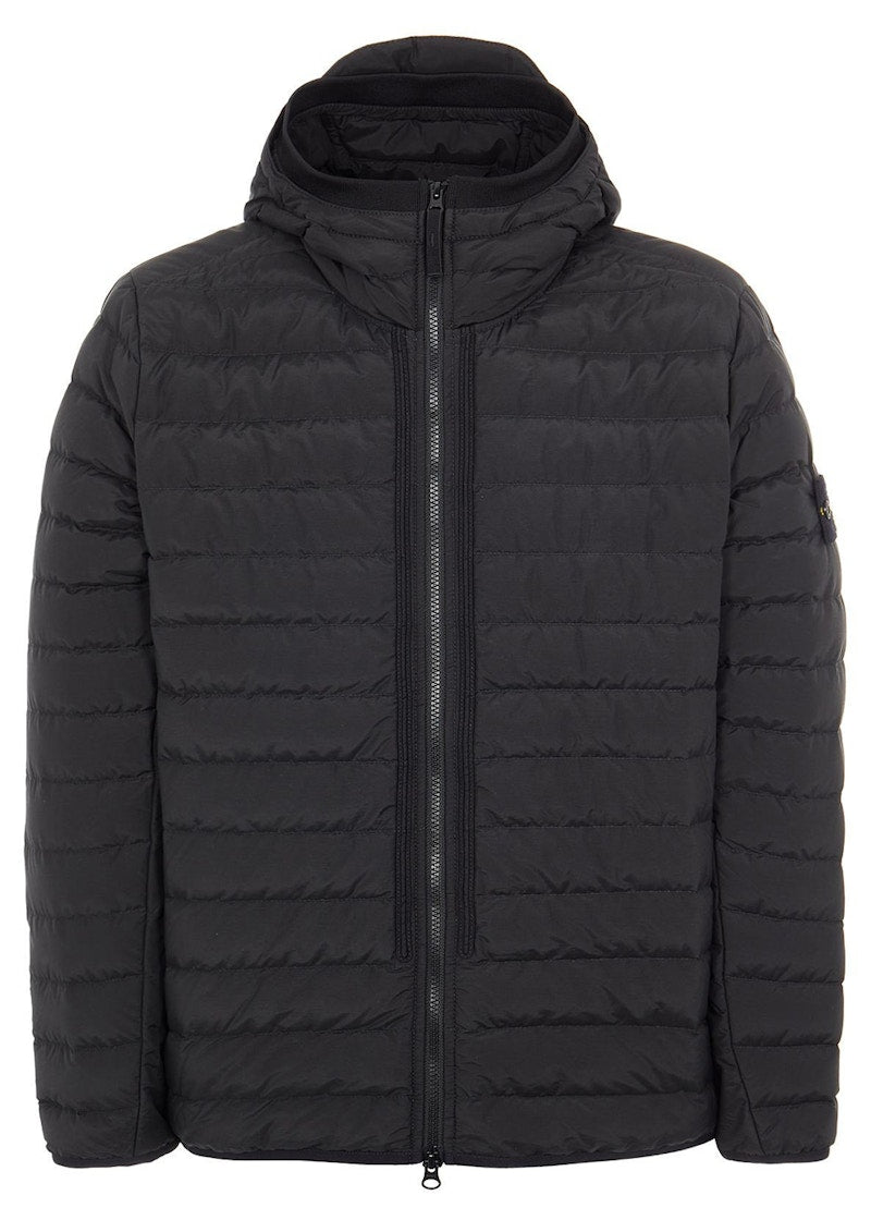 Stone Island 42725 O-Cotton/R-Nylon Tela Jacket Black
