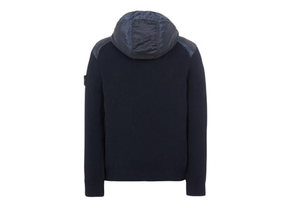 Stone Island 42730 Nylon Metal In ECONYL Regnerated Nylon + Primaloft-TC And Knit Jacket Blue
