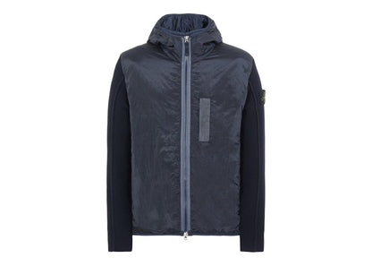 Stone Island 42730 Nylon Metal In ECONYL Regnerated Nylon + Primaloft-TC And Knit Jacket Blue
