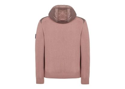 Stone Island 42730 Nylon Metal In ECONYL Regnerated Nylon + Primaloft-TC And Knit Jacket Pink Quartz