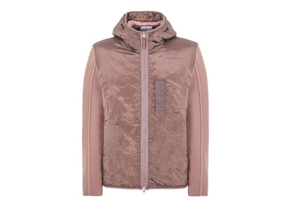 Stone Island 42730 Nylon Metal In ECONYL Regnerated Nylon + Primaloft-TC And Knit Jacket Pink Quartz