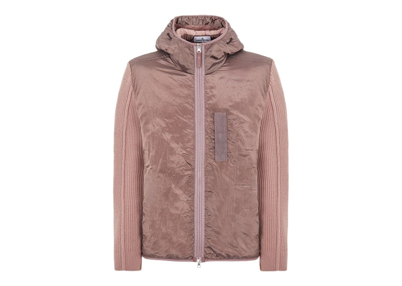 Stone Island 42730 Nylon Metal In ECONYL Regnerated Nylon + Primaloft-TC And Knit Jacket Pink Quartz