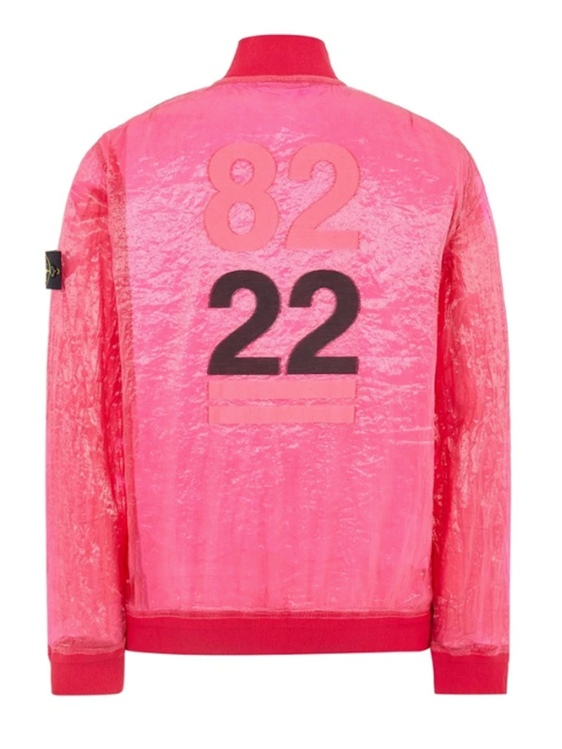 Stone Island 433Q2 Piattina Garment Dyed 82/22 Jacket Pink