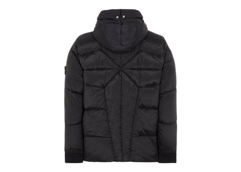 Stone Island 43619 Nylon Metal In ECONYL Regenerated Nylon Down Jacket Black