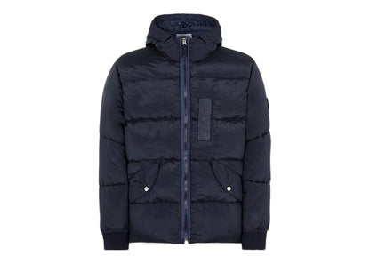 Stone Island 43619 Nylon Metal In ECONYL Regenerated Nylon Down Jacket Blue